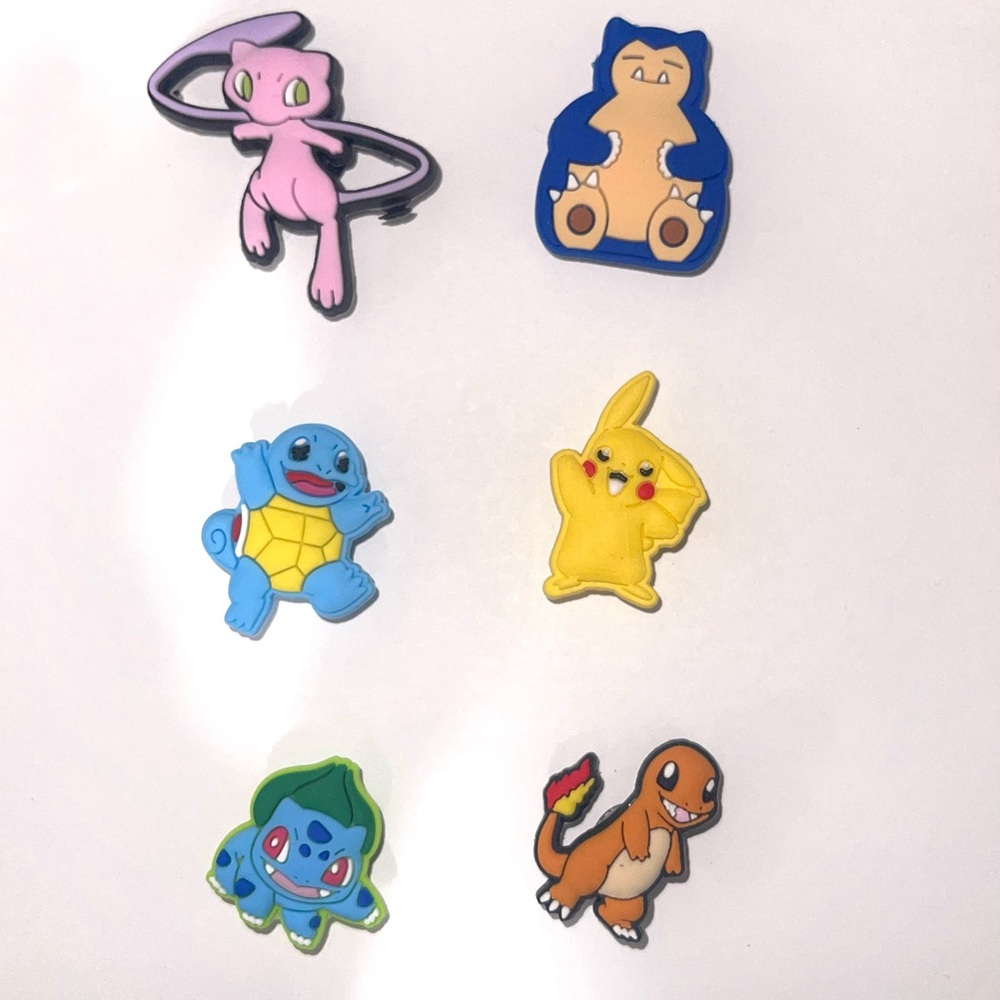 Pokémon Croc Charms 6pc
